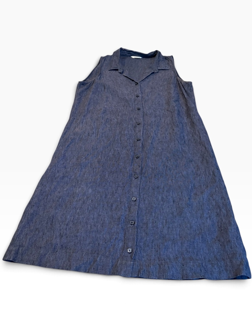 GARNET HILL classic linen shirt dress